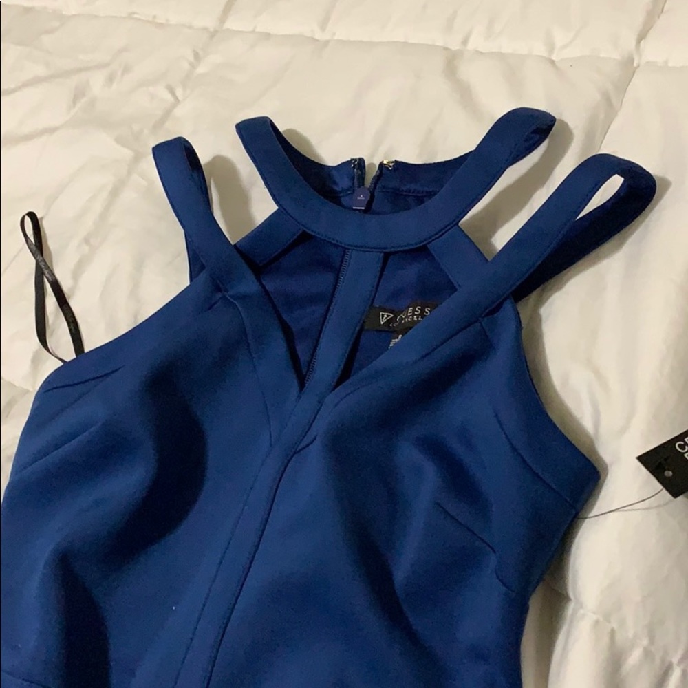Guess royal blue body cod dress